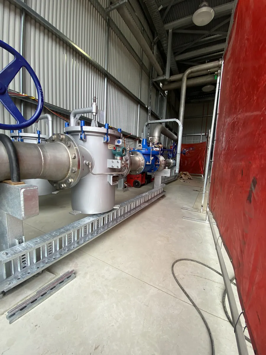 Industrial process equipment and electrical installation area