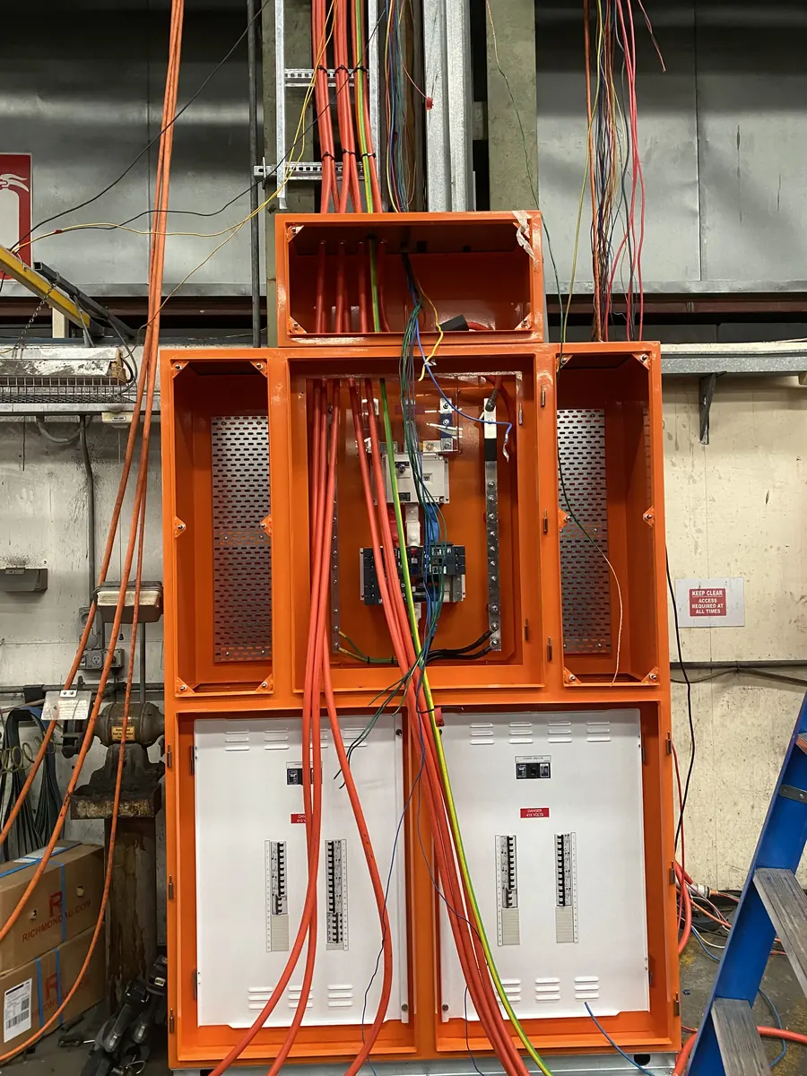 Industrial switchboard installation and electrical infrastructure work